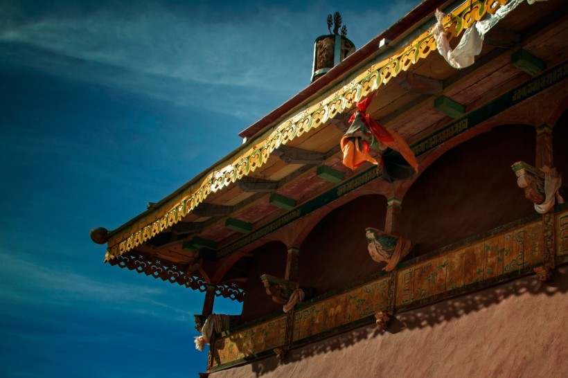 点击大图看下一张：西藏古格王国遗址风景图片