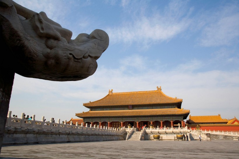 点击大图看下一张：北京故宫乾清宫图片