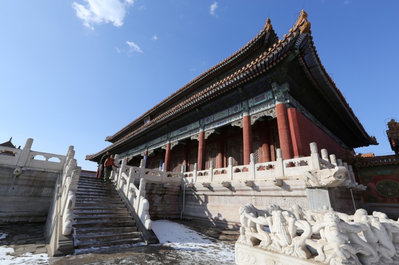 点击大图看下一张：北京故宫雪景图片