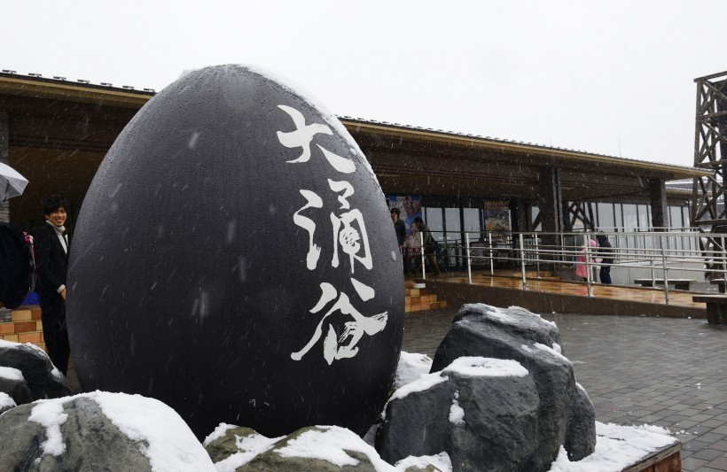 点击大图看下一张：雪中箱根风景图片