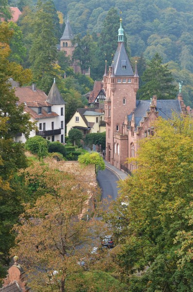 点击大图看下一张：德国海德堡城堡风景图片