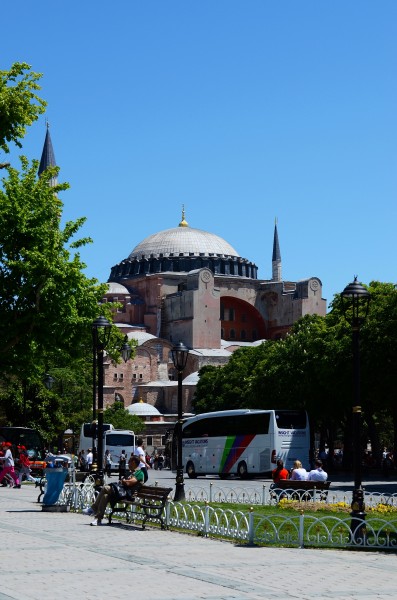 点击大图看下一张：土耳其索菲亚大教堂风景图片
