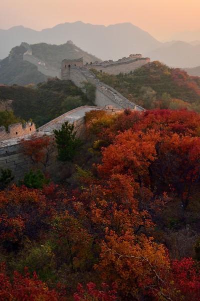 点击大图看下一张：北京红叶岭风景图片
