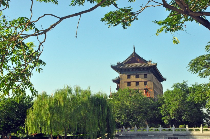 点击大图看下一张：陕西西安古城风景图片