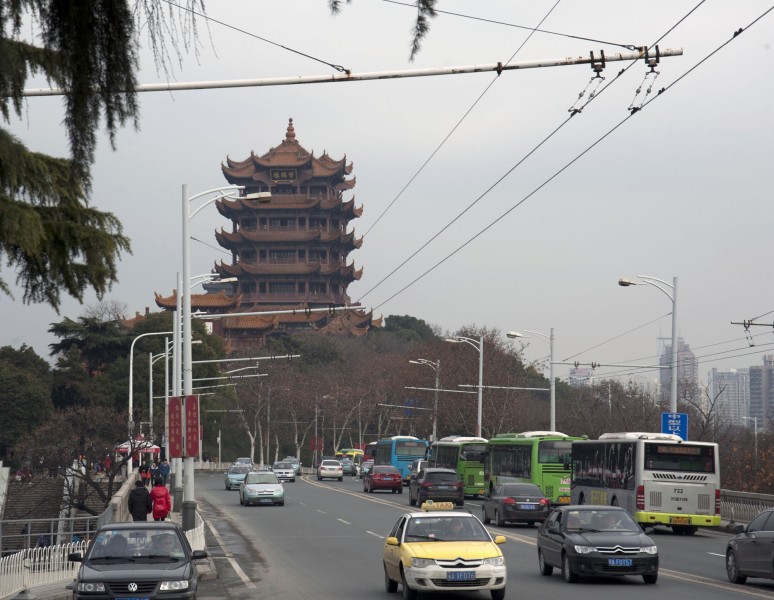 点击大图看下一张：湖北武汉黄鹤楼风景图片