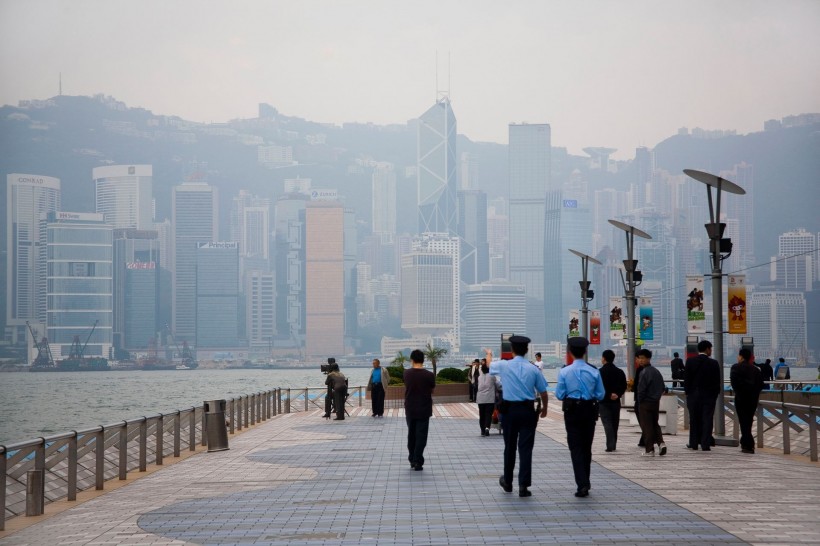 点击大图看下一张：香港尖沙嘴星光大道图片