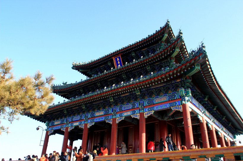 点击大图看下一张：北京景山风景图片