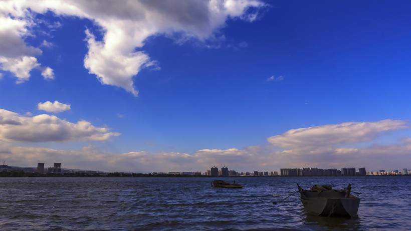 点击大图看下一张：山西晋阳湖风景图片
