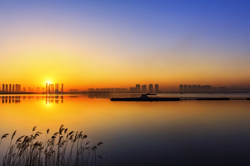 点击大图看下一张：山西晋阳湖风景图片
