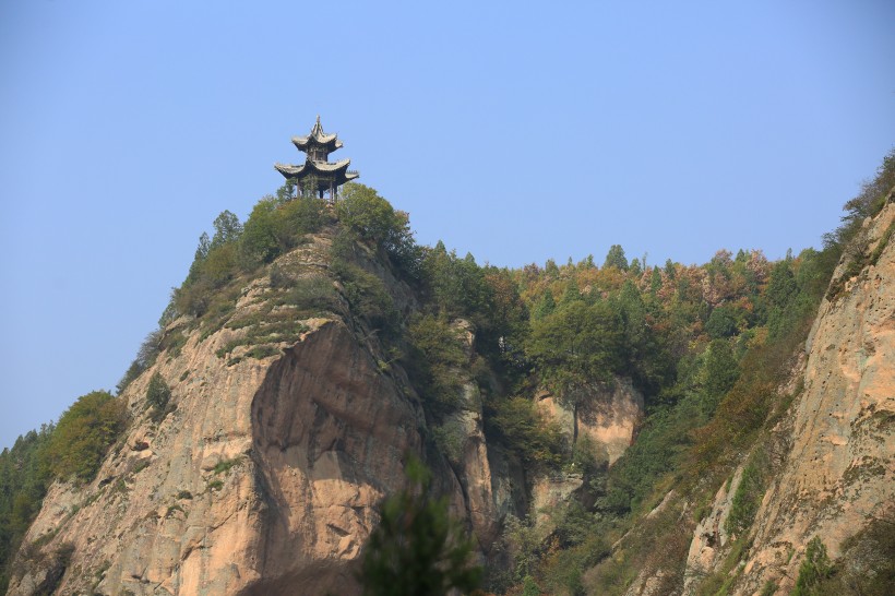 点击大图看下一张：陕西宝鸡九龙山八景风景图片