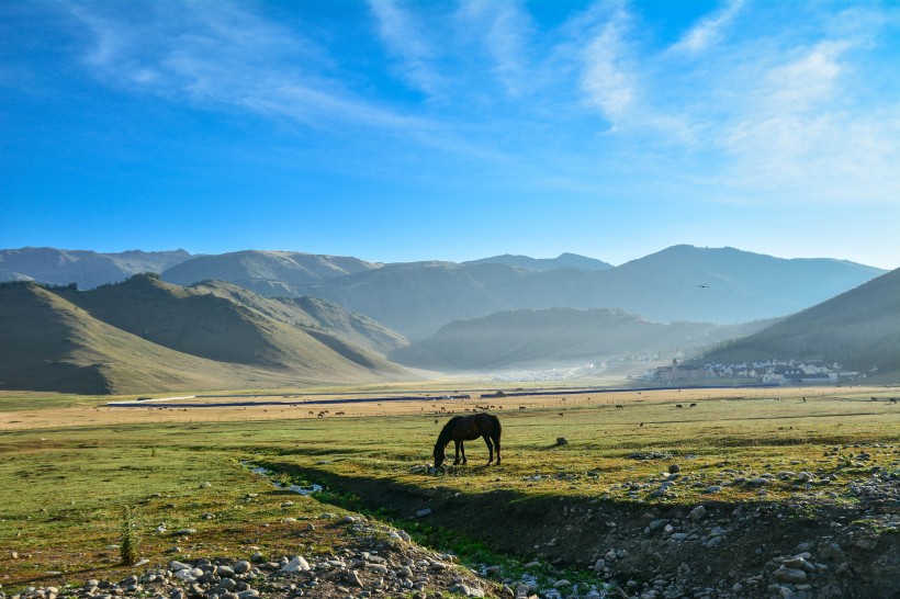 点击大图看下一张：新疆喀纳斯风景图片