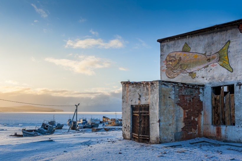 点击大图看下一张：俄罗斯贝加尔湖风景图片