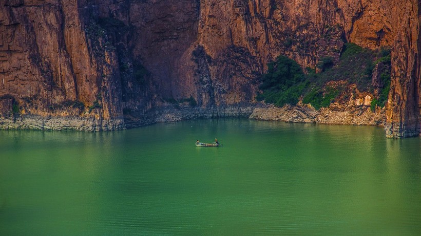 点击大图看下一张：山西老牛湾风景图片