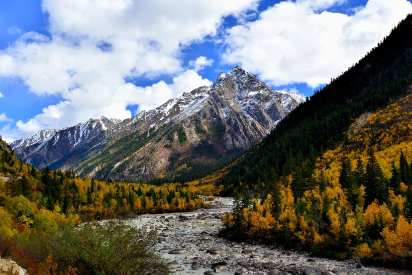 点击大图看下一张：西藏拉萨河风景图片