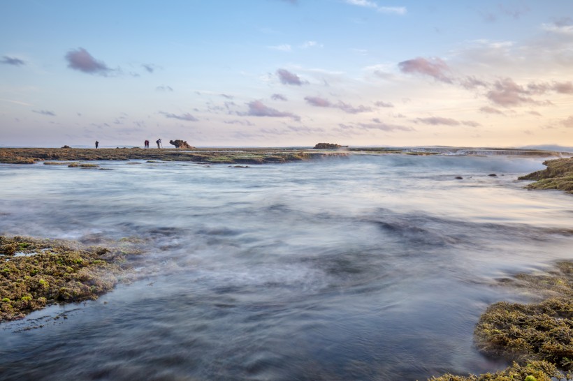 点击大图看下一张：墨尔本龙头海滩日落风景图片