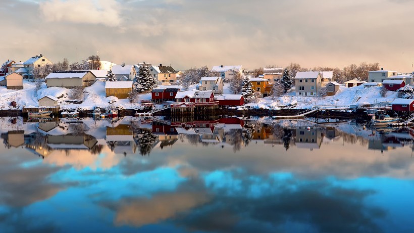 点击大图看下一张：挪威罗弗敦风景图片