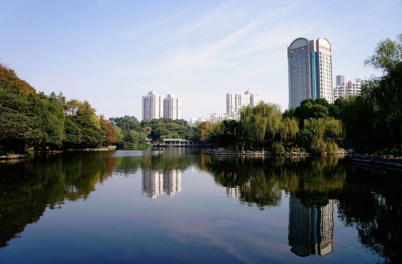 点击大图看下一张：上海鲁迅公园风景图片