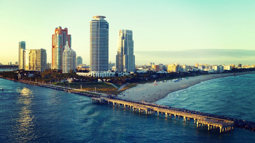 点击大图看下一张：迈阿密海滩美景图片
