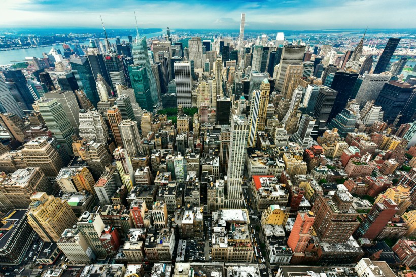 点击大图看下一张：美国纽约曼哈顿风景图片