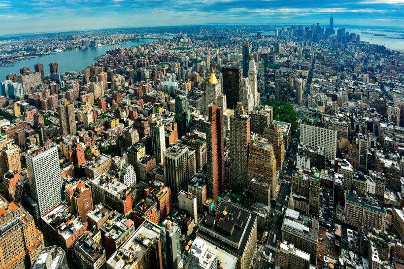 点击大图看下一张：美国纽约曼哈顿风景图片