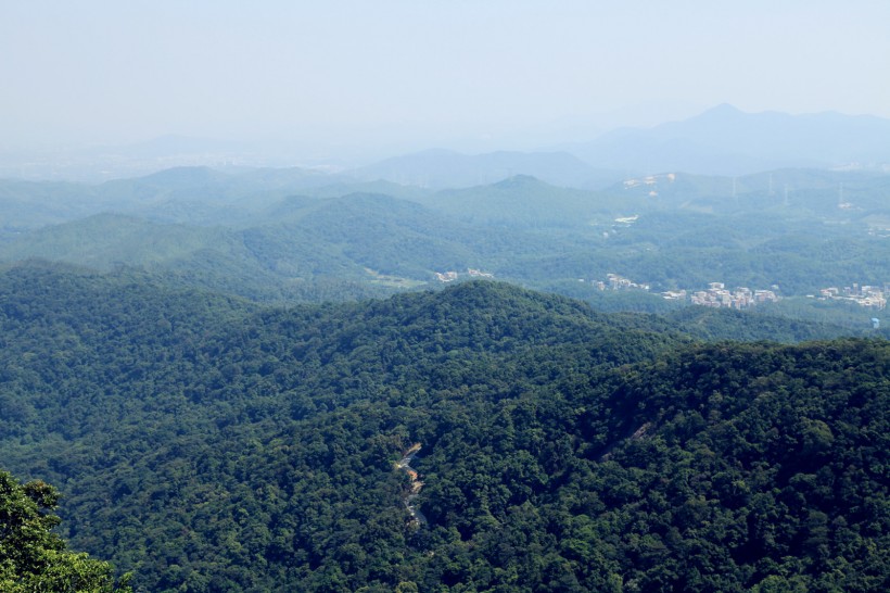 点击大图看下一张：广东广州帽峰山风景图片