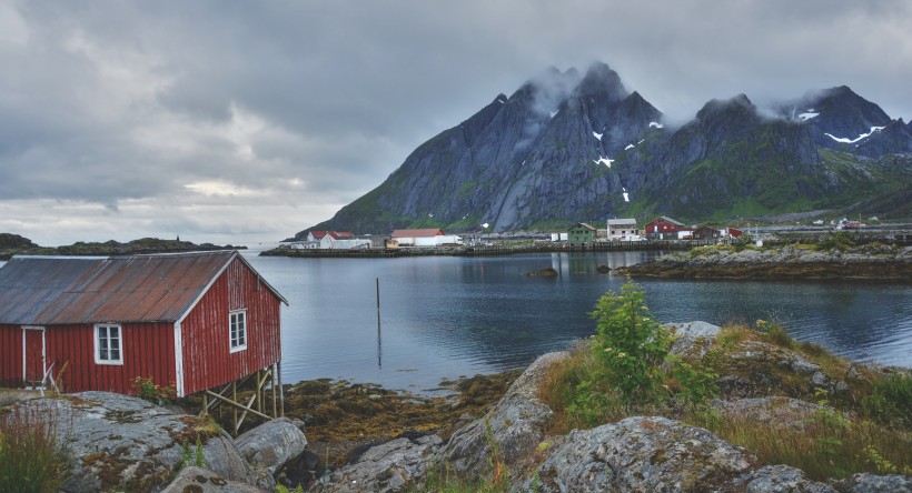 点击大图看下一张：美丽的挪威小镇图片