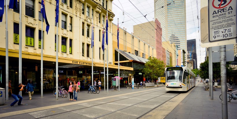 点击大图看下一张：澳大利亚墨尔本城市街景图片