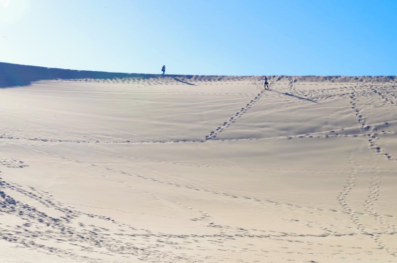 点击大图看下一张：甘肃敦煌鸣沙山沙漠风景图片