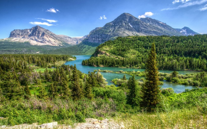点击大图看下一张：美国蒙大拿自然风景图片