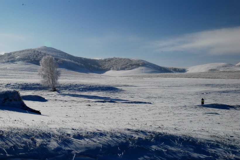 点击大图看下一张：河北承德木兰围场冬季风景图片