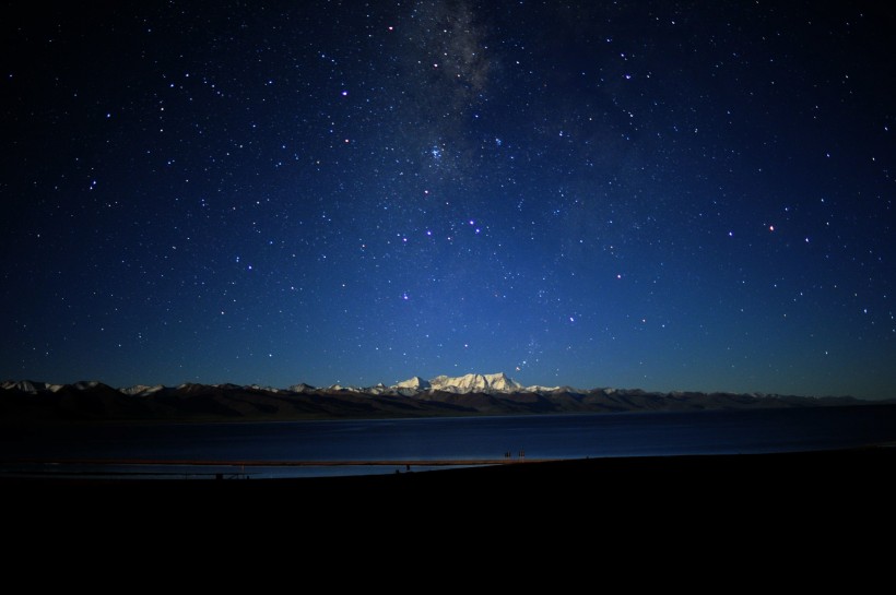 点击大图看下一张：西藏纳木错唯美星空图片