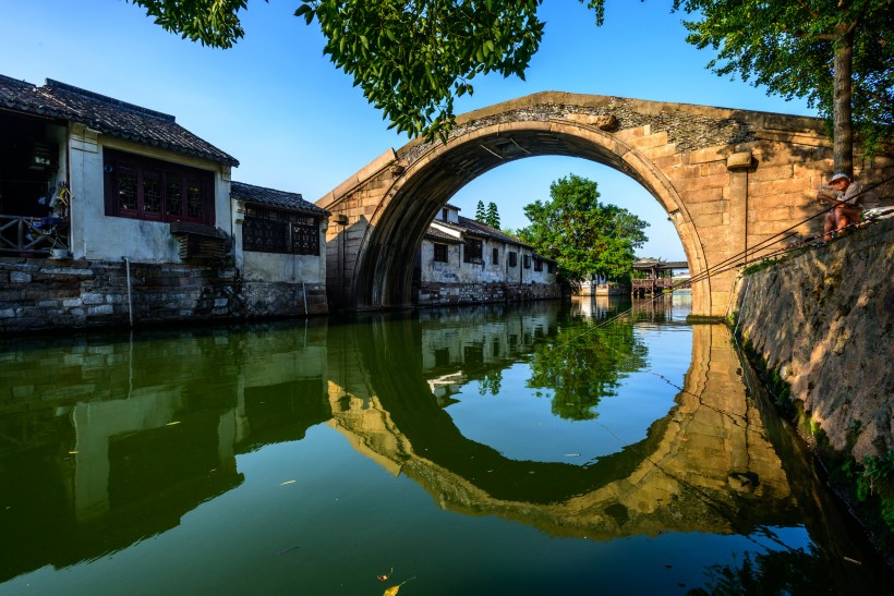点击大图看下一张：浙江湖州南浔古镇风景图片