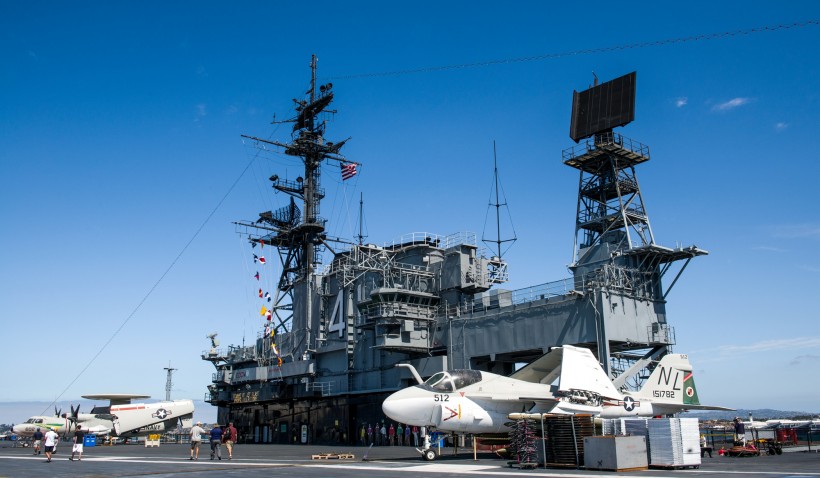 点击大图看下一张：美国国家海军陆战队博物馆风景图片