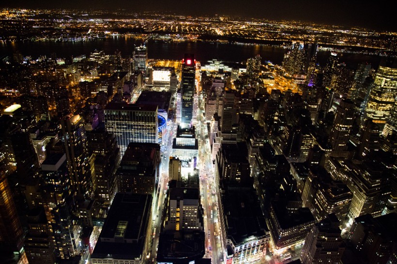 点击大图看下一张：美国纽约夜景图片
