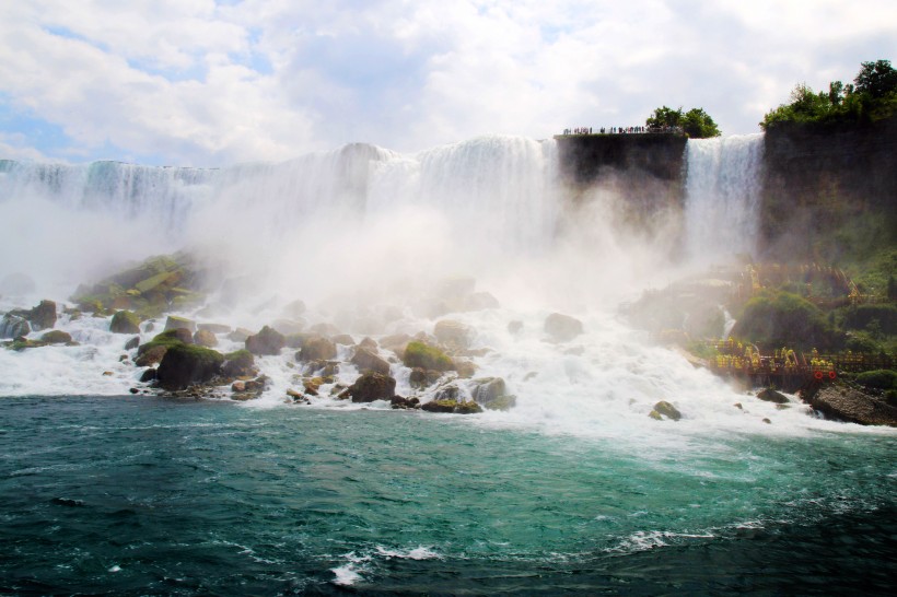 点击大图看下一张：加拿大尼亚加拉瀑布风景图片