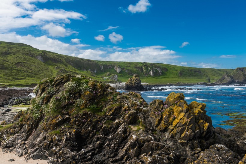 点击大图看下一张：北爱尔兰海岸线风景图片