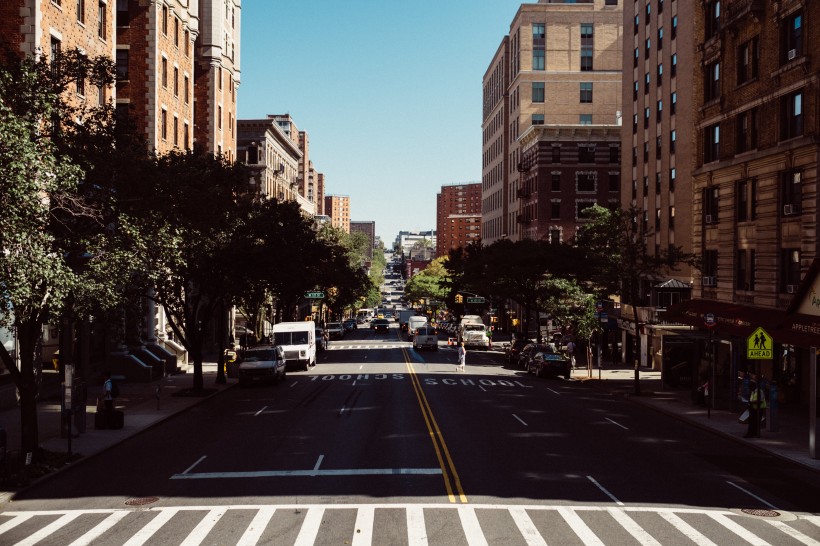 点击大图看下一张：美国纽约的街道图片