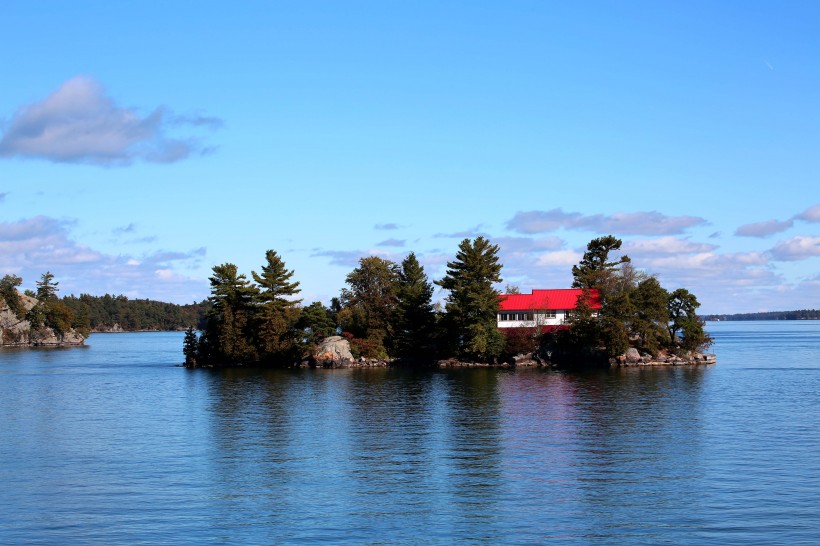 点击大图看下一张：加拿大加东千岛群岛之千岛湖风景图片