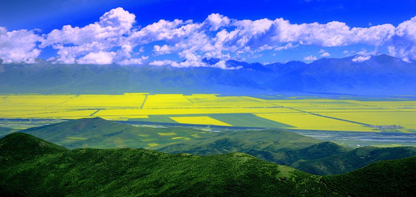 点击大图看下一张：大美青海门源风景图片