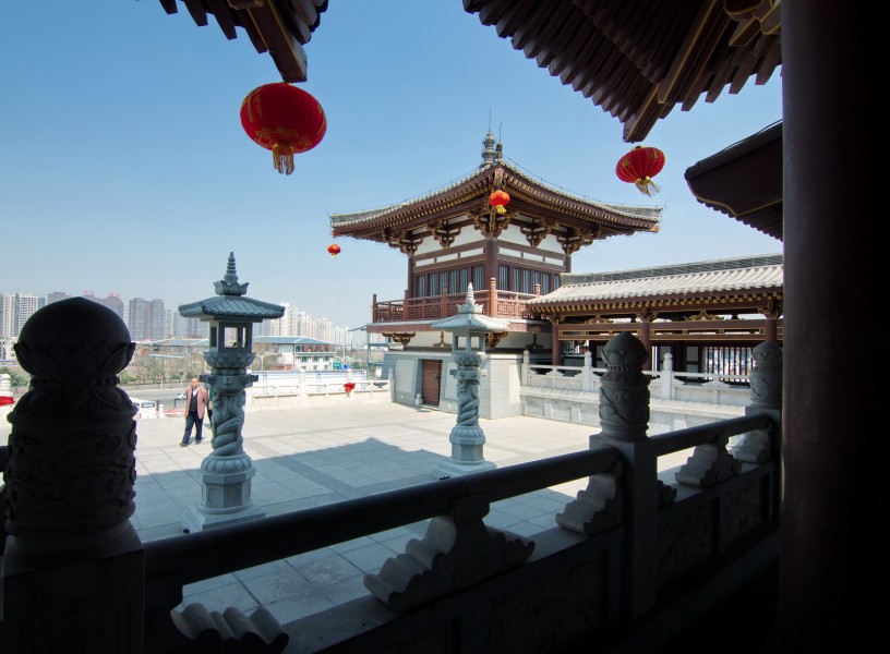 点击大图看下一张：陕西西安青龙寺风景图片