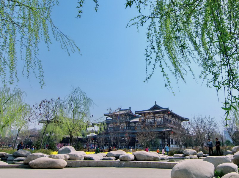 点击大图看下一张：陕西西安青龙寺风景图片
