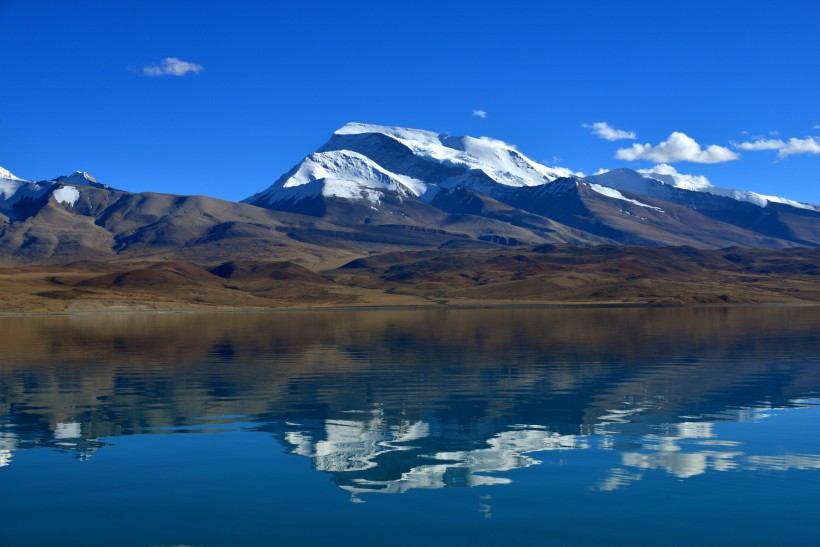 点击大图看下一张：西藏拉昂错湖风景图片