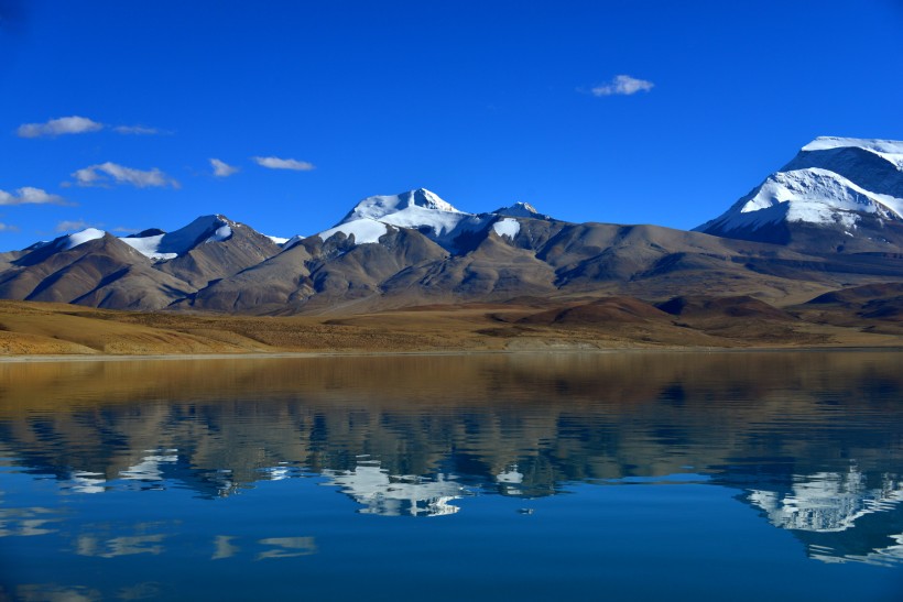 点击大图看下一张：西藏拉昂错湖风景图片