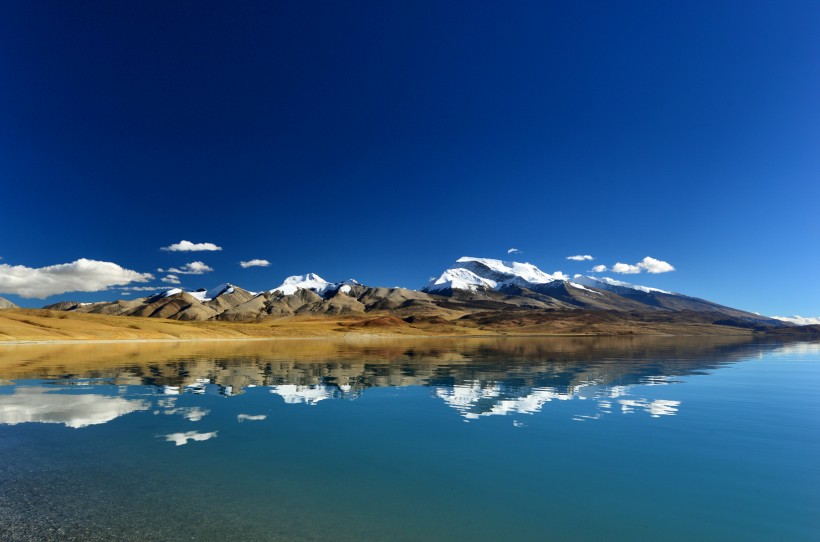 点击大图看下一张：西藏拉昂错湖风景图片