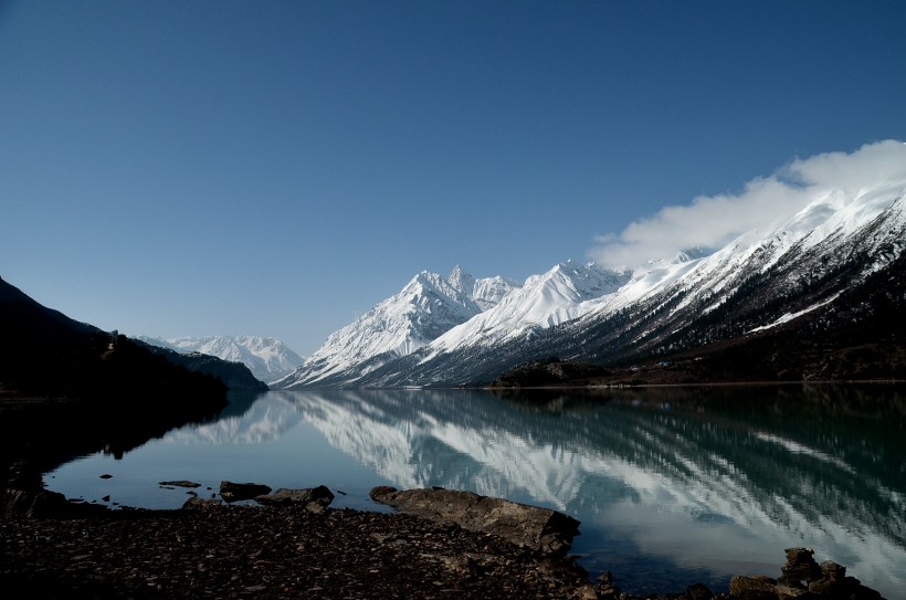 点击大图看下一张：西藏然乌湖风景图片