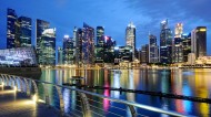 新加坡城市夜景图片_9张