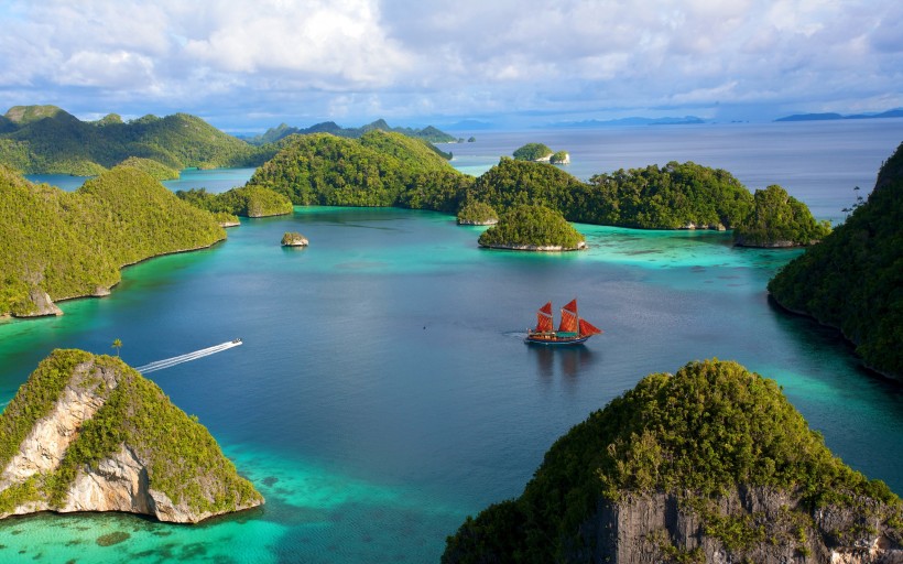 点击大图看下一张：印度尼西亚自然风景图片