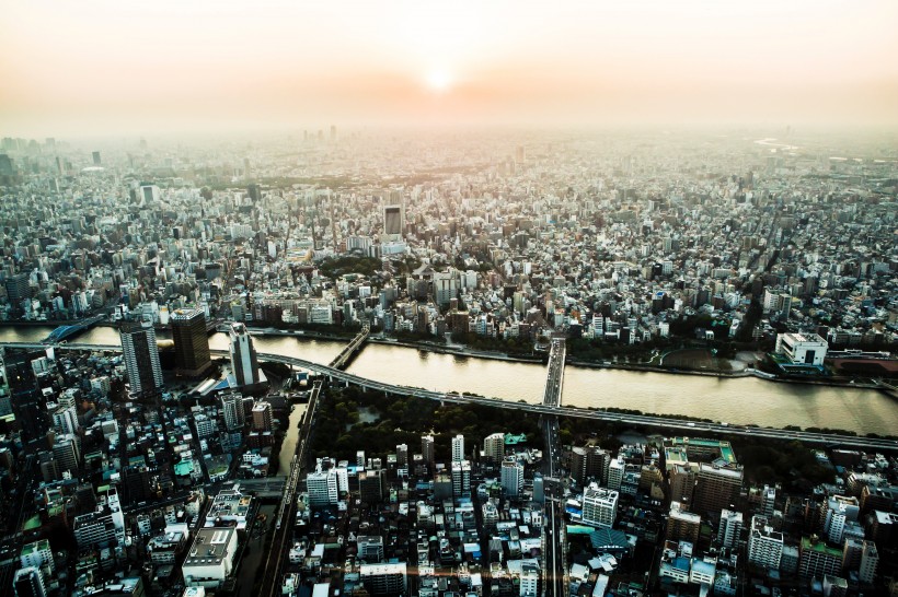 点击大图看下一张：日本东京城市风景图片