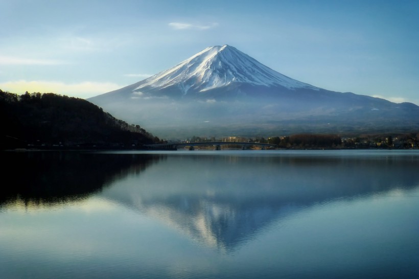 点击大图看下一张：日本富士山图片