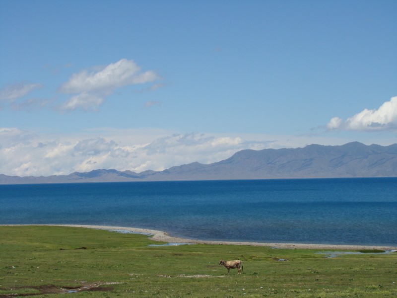 点击大图看下一张：新疆赛里木湖风景图片